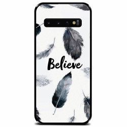 Husa din sticla securizata pentru Samsung Galaxy S10 Believe 