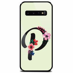 Husa din sticla securizata pentru Samsung Galaxy S10 Litera P 