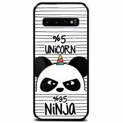 Husa din sticla securizata pentru Samsung Galaxy S10 Unicorn Ninja 