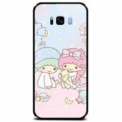 Husa din sticla securizata pentru Samsung Galaxy S8 Little Twins 