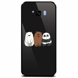 Husa din sticla securizata pentru Samsung Galaxy S8 Plus Bears 