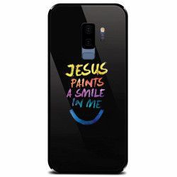 Husa din sticla securizata pentru Samsung Galaxy S9 Plus Jesus Paints A Smile In Me 