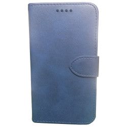 Husa Flip Wallet HOPE R pentru Galaxy A6 2018 albastru inchis piele ecologica
