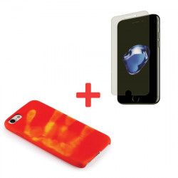 Husa iPhone 5 Termo Rosu/Galben + Cadou Folie sticla 