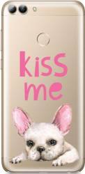 Husa Lemontti Silicon Art Huawei P Smart Pug Kiss