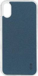 Husa Lemontti Silicon Vellur iPhone X Albastru 