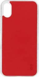 Husa Lemontti Silicon Vellur iPhone X Rosu 
