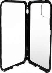 Husa Meleovo Magnetica Back Glass Apple iPhone 11 Pro Black 