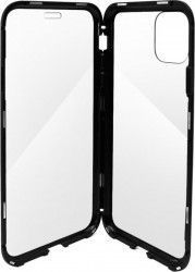 Husa Meleovo Magnetica Dual Glass Apple iPhone 11 Pro Black 