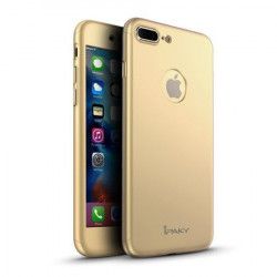Husa pentru Apple iPhone 7 Plus MyStyle iPaky Original Auriu acoperire completa 360 grade 