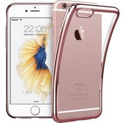 Husa pentru Apple iPhone 7+ TPU placata Rose-Auriu 