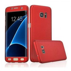 Husa protectie pentru Samsung Galaxy S7 Edge Rosu Fullbody fata-spate folie de protectie gratis 