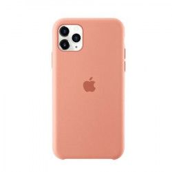 Husa protectie spate Bibilel cu logo Apple pentru iPhone 11 Pro Max silicon Corai BBL1156 