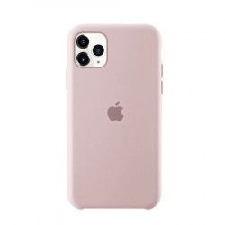 Husa protectie spate Bibilel cu logo Apple pentru iPhone 11 Pro Max silicon Roz BBL1151 