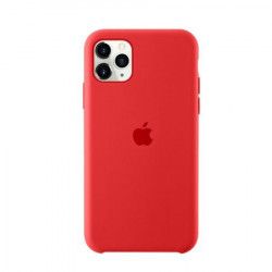 Husa protectie spate Bibilel cu logo Apple pentru iPhone 11 Pro silicon Rosu BBL1143 