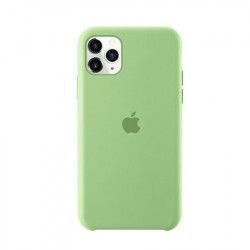 Husa protectie spate Bibilel cu logo Apple pentru iPhone 11 Pro silicon Verde BBL1145 
