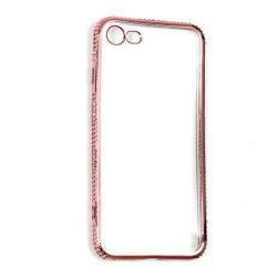 Husa Rhinestone Silicon Electroplating Cu Cristale Apple iPhone 7/8 RoseGold 