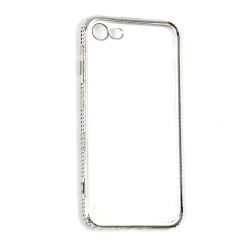 Husa Rhinestone Silicon Electroplating Cu Cristale Apple iPhone 7/8 Silver 