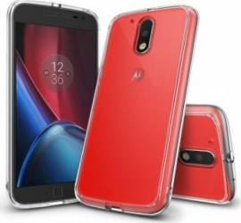 Husa Ringke Moto G4 / G4 Plus 2016 Fusion Crystal Clear + Folie Ringke Invisible Screen Defender 
