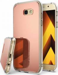 Husa Ringke Samsung Galaxy A7 2017 Mirror Rose Gold + Bonus folie protectie display Ringke 