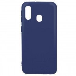Husa Samsung Galaxy A40 Lemontti Silicon Silky Albastru Inchis 