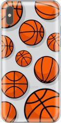 Husa Silicon Lemontti Art pentru iPhone X Basketball 