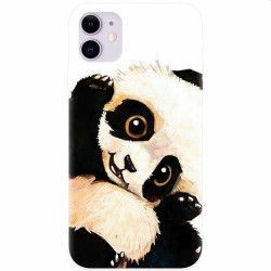 Husa silicon pentru Apple iPhone 11 Baby Panda 002 