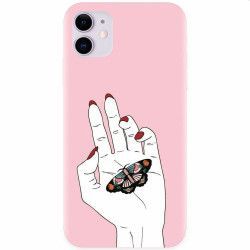 Husa silicon pentru Apple iPhone 11 Butterfly In Hand 