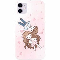 Husa silicon pentru Apple iPhone 11 Cute Couple 