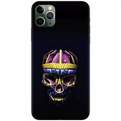 Husa silicon pentru Apple iPhone 11 Pro Colorfull Skull 