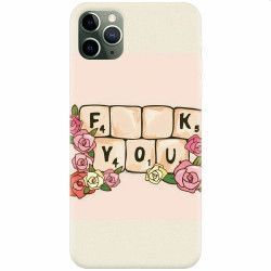 Husa silicon pentru Apple iPhone 11 Pro Scrabble 