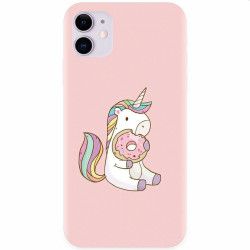 Husa silicon pentru Apple iPhone 11 Unicorn Donuts 