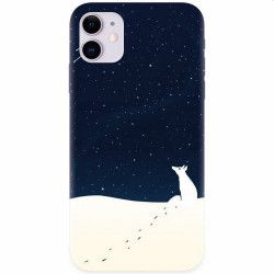 Husa silicon pentru Apple iPhone 11 Winter Night 