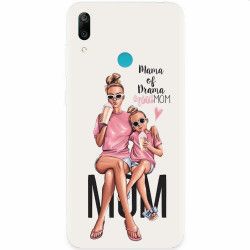 Husa silicon pentru Huawei Y7 2019 Mom Of Drama GirlMOM 
