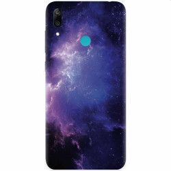 Husa silicon pentru Huawei Y7 2019 Purple Space Nebula 