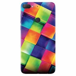 Husa silicon pentru Htc Desire 12 Plus 3D Geometric Colorful 