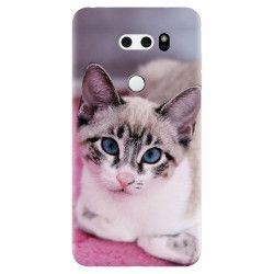 Husa silicon pentru Lg V30 Siamese Kitty 