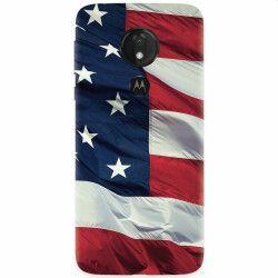 Husa silicon pentru Motorola Moto G7 Power American Flag Illustration 