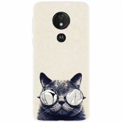 Husa silicon pentru Motorola Moto G7 Power Cool Cat Glasses 