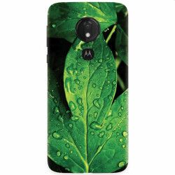 Husa silicon pentru Motorola Moto G7 Power Leaves And Dew 