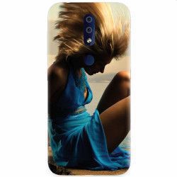 Husa silicon pentru Nokia 4.2 Girl In Blue Dress