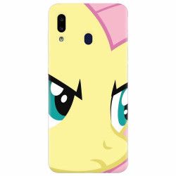 Husa silicon pentru Samsung Galaxy A20 Close Up Fluttershy My Little Pony Friendship Is Magic 