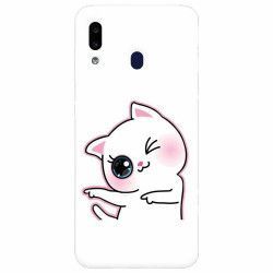 Husa silicon pentru Samsung Galaxy A20 Cute Kitty 