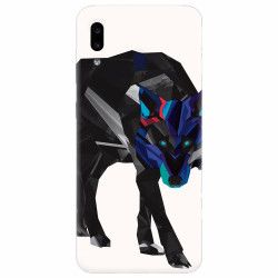 Husa silicon pentru Samsung Galaxy A20e Abstract Wolf 