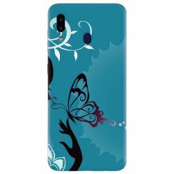 Husa silicon pentru Samsung Galaxy A20e Blue Butterfly 