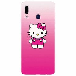 Husa silicon pentru Samsung Galaxy A20e Cute Pink Catty 