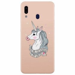 Husa silicon pentru Samsung Galaxy A20e Cute Rose Gold 