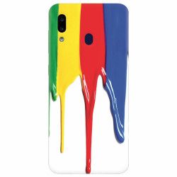 Husa silicon pentru Samsung Galaxy A20e Dripping Colorful Paint 