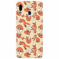 Husa silicon pentru Samsung Galaxy A20e Red Foxes 