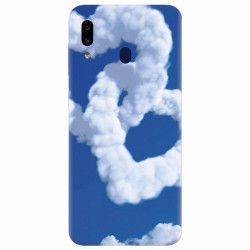 Husa silicon pentru Samsung Galaxy A30 Heart Shaped Clouds Blue Sky 